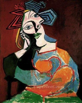 パブロ・ピカソ Painting - 傾く女性 1937年 パブロ・ピカソ